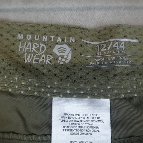 Mountain Hardwear Shorts Womens 12/44 Green Hiking Outdoor Hiking - Picture 5 of 9